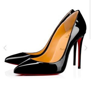 Christian Louboutin Pigalle Follies patent leather black SIZE 39 NEW W/BOX
